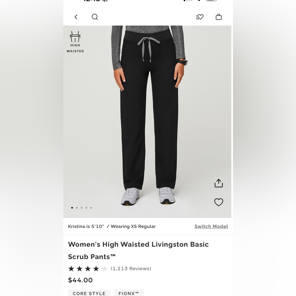 Women’s high waisted Livingston basic scrub pants